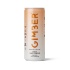 Gimber Zázvor, broskyňa & ženšen, bio perlivý nápoj, 250 ml