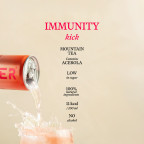 Gimber Zázvor, malina & horský čaj, bio perlivý nápoj, 250 ml