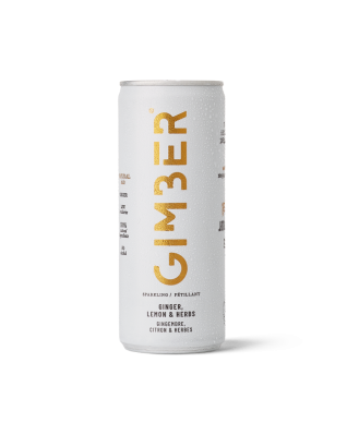 Gimber Zázvor, citrón & bylinky, bio perlivý nápoj, 250 ml
