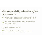Laveen Vitamín D3 K2 pre bábätká a deti olivové kvapky 30 ml