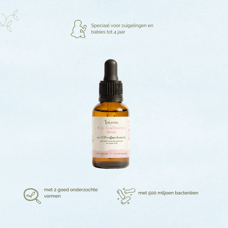 Laveen BIO Culturen probiotické kvapky pre bábätká a deti 20 ml