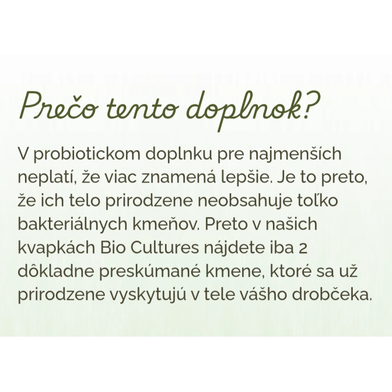 Laveen BIO Culturen probiotické kvapky pre bábätká a deti 20 ml