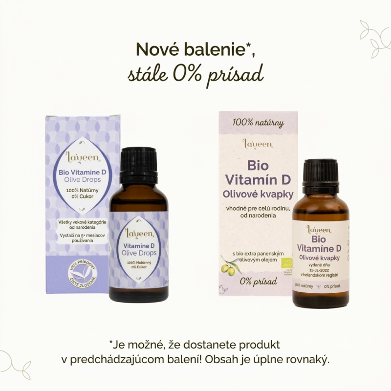 Laveen BIO Vitamín D olivové kvapky 30 ml