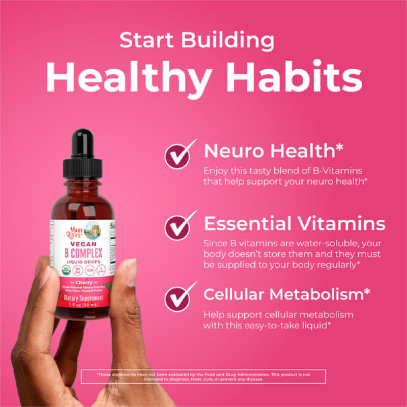 Mary Ruth's B-komplex vegan tekutý kvapky 30 ml