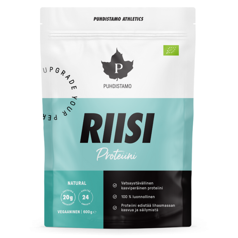 Puhdistamo Bio ryžový proteín 600 g natural